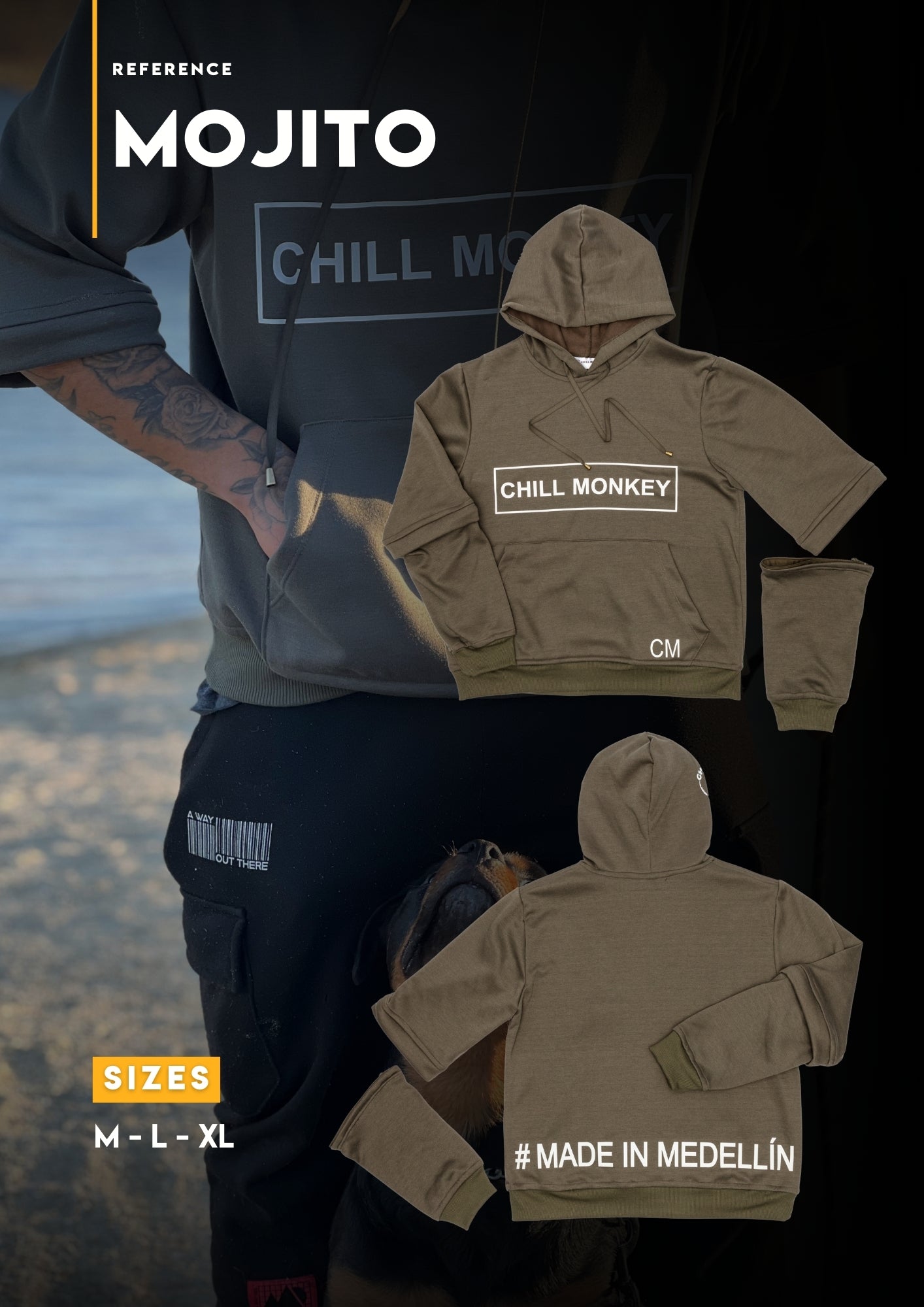 Chill Monkey Mojito Hoodie