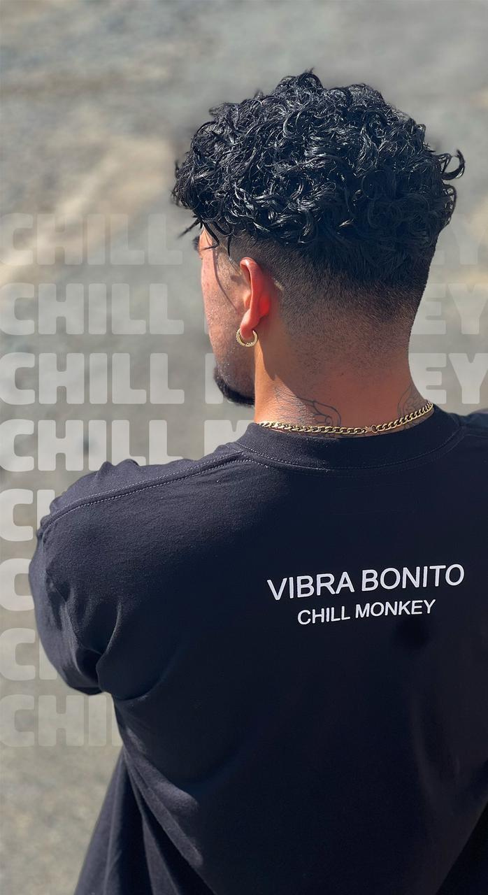 Chill Monkey Classic Oversized Tee - Black